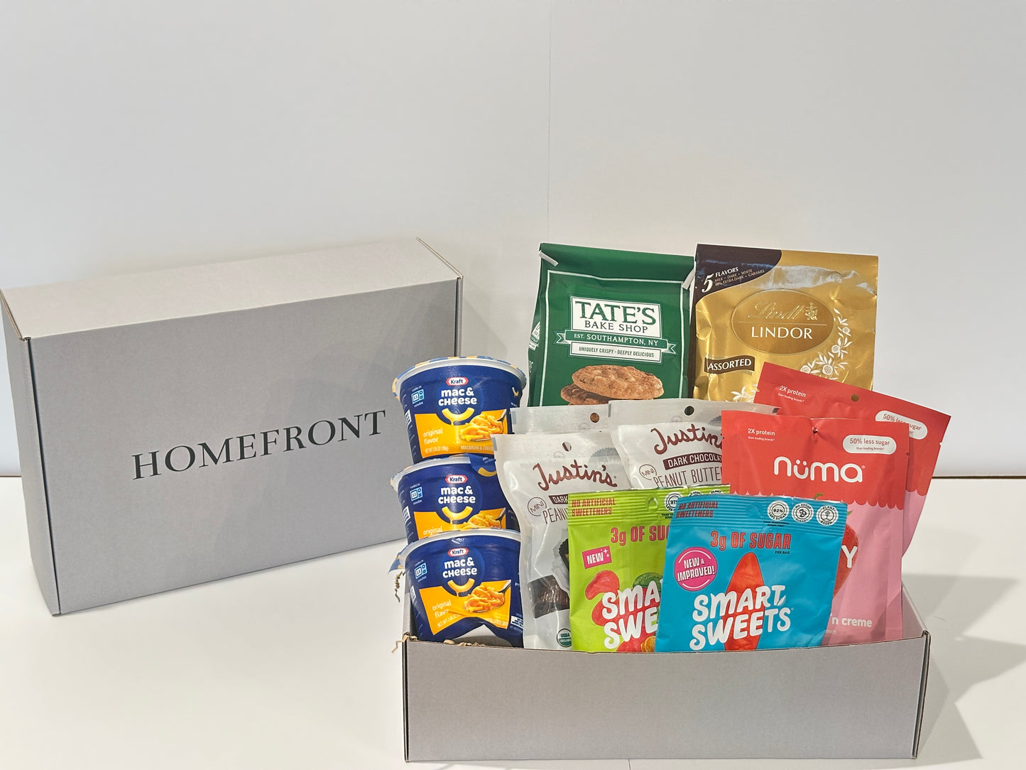 Care Package for service member with snacks and chocolate and candy
